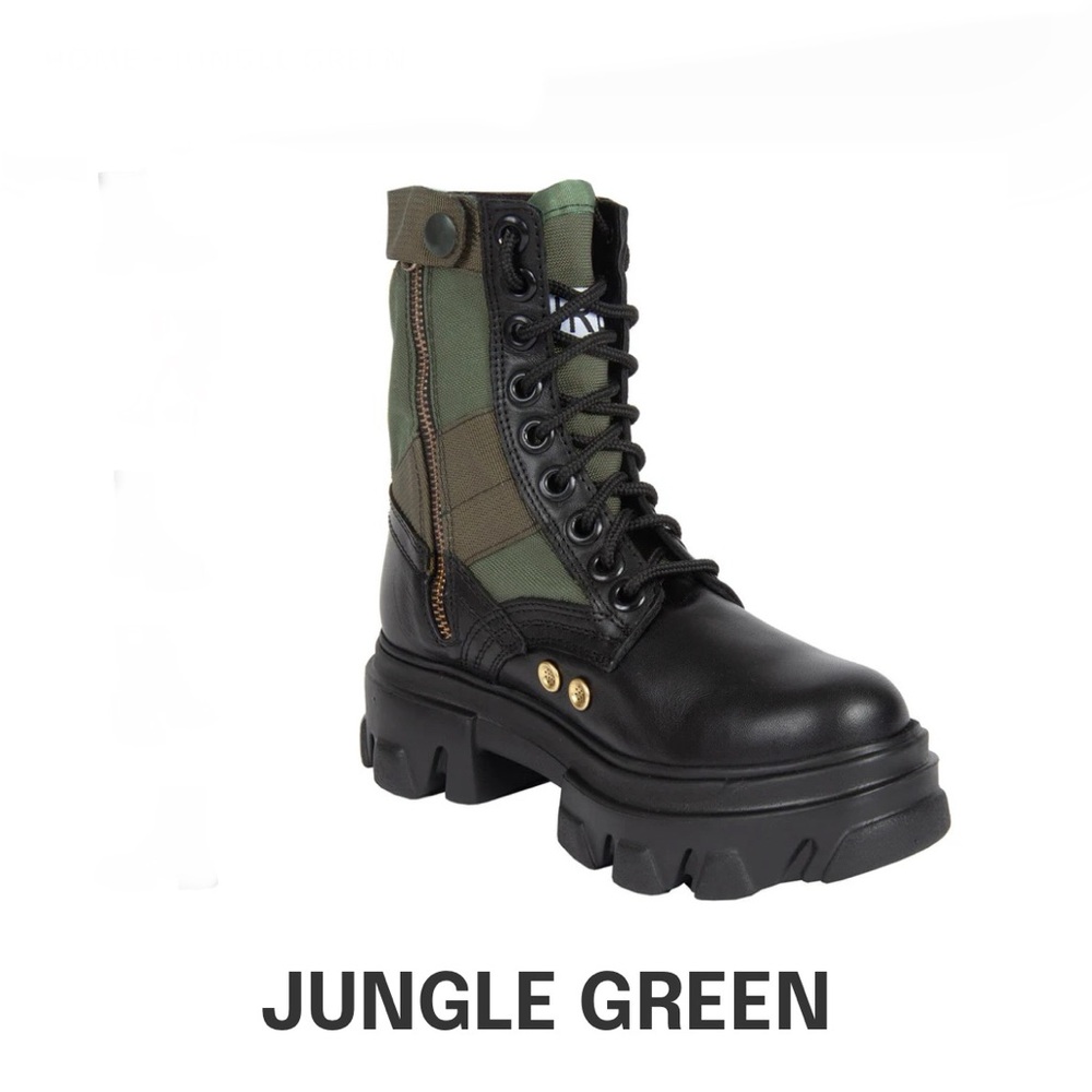 URBNKICKS JUNGLE GREEN BOOTS - Picture 4 of 6